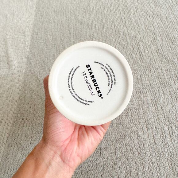 Starbucks White Watercolor Woman Blowing Bubbles Travel Tumbler - Picture 2 of 4